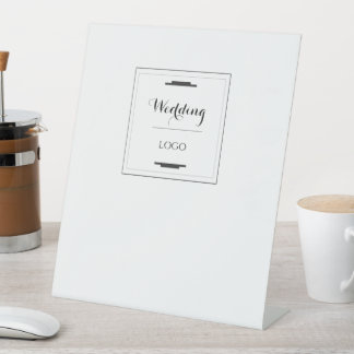 Elegantes Personalisiertes Hochzeitsgeschenk Maßge Sockelschild