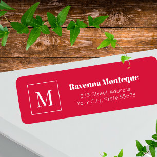 Elegantes personalisiertes Monogramm-Buchstaben-Na