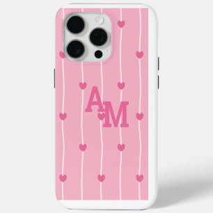 Elegantes personalisiertes Monogramm Case-Mate iPhone Hülle
