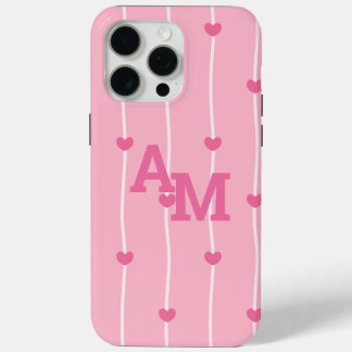 Elegantes personalisiertes Monogramm Case-Mate iPhone Hülle