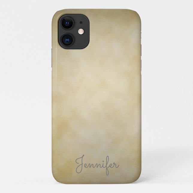 Elegantes Personalisiertes Parchment Case-Mate iPhone Hülle (Rückseite)