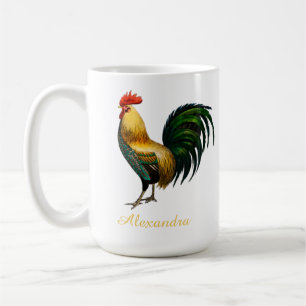 Elegantes Personalisiertes Rooster-   HuhnCo Kaffeetasse