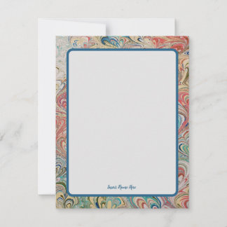 Elegantes personalisiertes Vintage-Design Mitteilungskarte