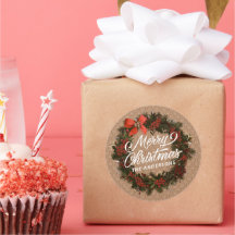 Elegantes Personalisiertes Weihnachtskreidekraut-S