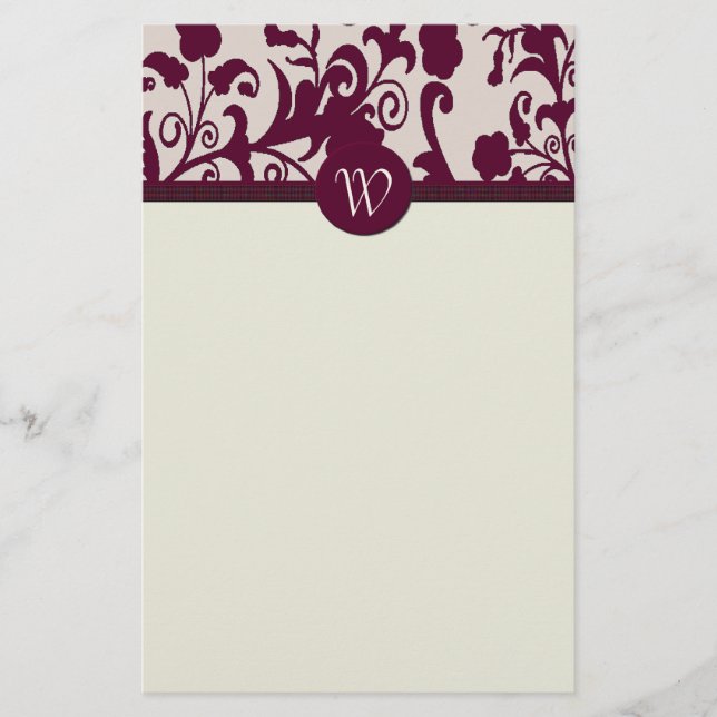 Elegantes persönliches Briefpapier (Vorderseite)