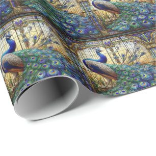 Elegantes Pfauen-Geschenkpapier Geschenkpapier