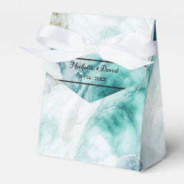 Elegantes Pfauengraue Marmorbox Gastgeschenk Hochz Geschenkschachtel