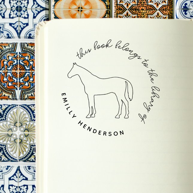 Elegantes Pferd aus der Bibliothek des Skripts Gummistempel (Von Creator hochgeladen)