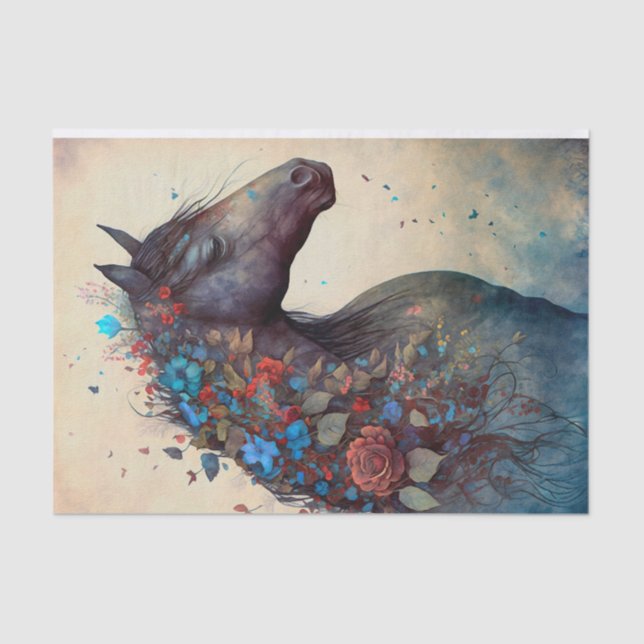 Elegantes Pferd Seidenpapier (Vorderseite)