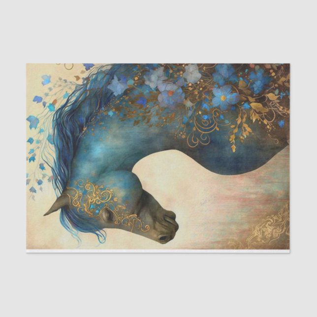 Elegantes Pferd Seidenpapier (Vorderseite)