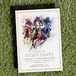 Elegantes Pferderennen Derby Party / Reittier Einladung