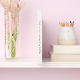 Elegantes Pfingstrosen-Hochzeitsgästebuch mit rosa Gästebuch