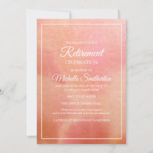 Elegantes Pfirsichkorallenreservat Einladung