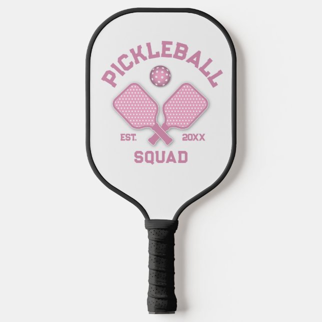 Elegantes Pickleball Monogramm-Design Pickleball Schläger (Vorderseite)