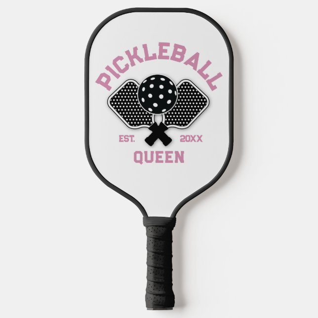Elegantes Pickleball Monogramm-Design Pickleball Schläger (Vorderseite)