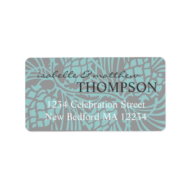 Elegantes Pine Address Label Adressaufkleber (Vorne)