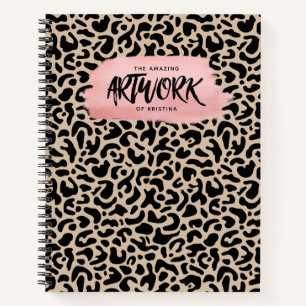 Elegantes Pink Artist Sketchbook Notizbuch