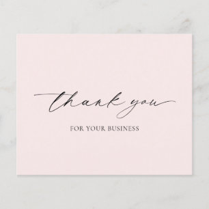 Elegantes Pink Modernes Budget Business Vielen Dan Flyer