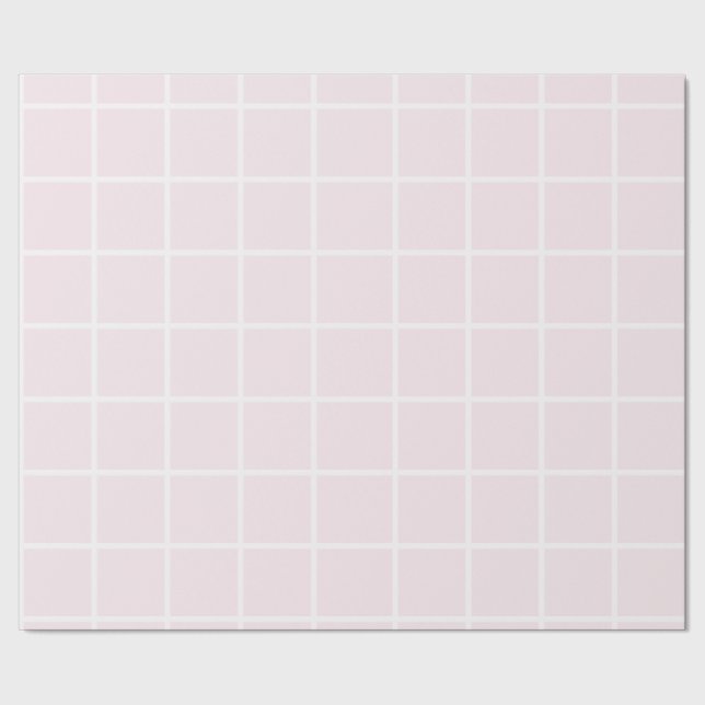 Elegantes Pink Square Wrapping Paper Geschenkpapier (Saum)