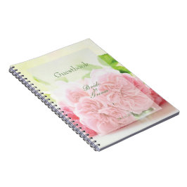 Elegantes Pink Summer Rose Wedding Gästebuch Notizblock