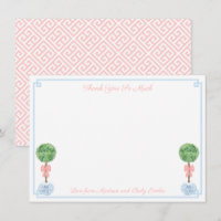 Elegantes Pink und Blue Boxwood Baby Duschbild