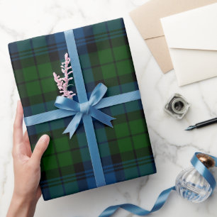 Elegantes Plaid Rustic Campbell Military Tartan Geschenkpapier