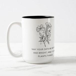 Elegantes Plant Mom Weihnachtsgeschenk - Pflanzen Zweifarbige Tasse