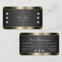 Elegantes Platinum Silber und Schwarz mit Diamante