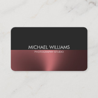 Elegantes Poliert Metall Professioneller Visitenkarte