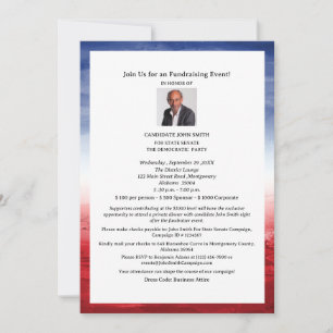 Elegantes politisches Fundraising-Event Einladung
