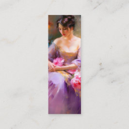 Elegantes Portrait-Lesezeichen Mini Visitenkarte