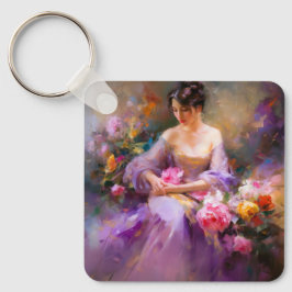 Elegantes Portrait Schlüsselanhänger