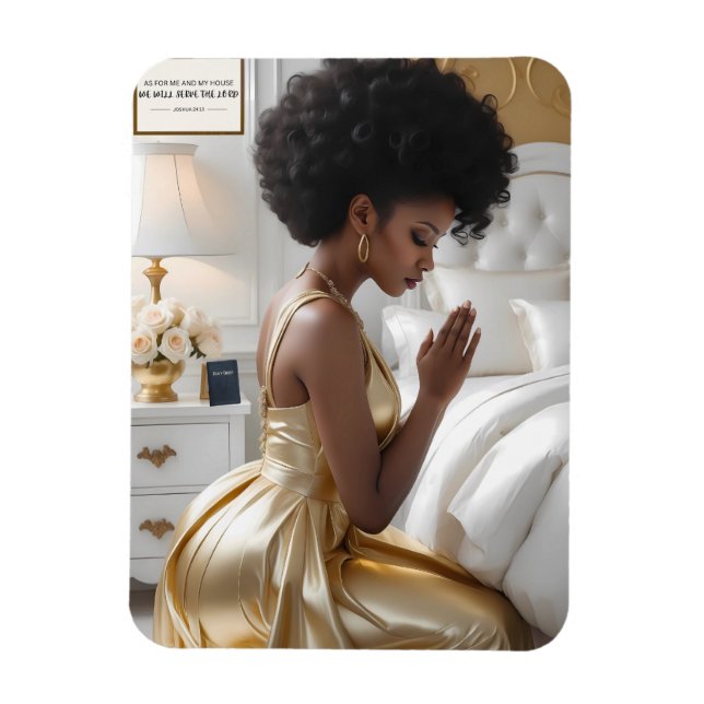 Elegantes Praying Mother 3" x 4" Foto Magnet (Vertikal)
