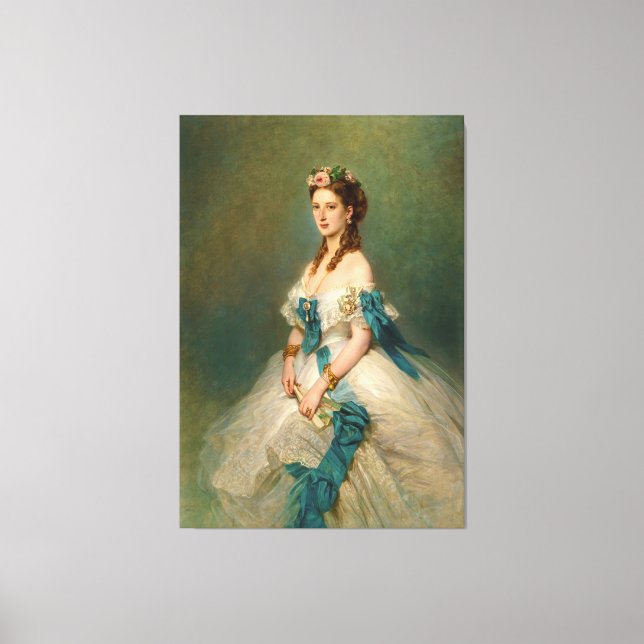 Elegantes Princess Alexandra Vintag Portrait Leinwanddruck (Vorderseite)