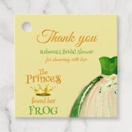Elegantes Princess Frog Brautparty Vielen Dank Geschenkanhänger