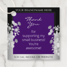 Elegantes Produkt mit Lila und Silbereffekten