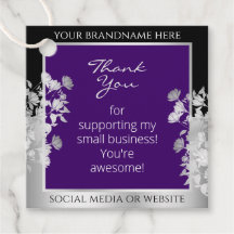 Elegantes Produkt mit Lila und Silbereffekten