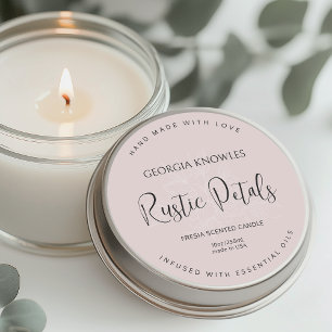 Elegantes Produktetikett Aufkleber Rosa