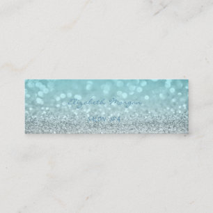 Elegantes professionelles Chic  Moderner Glitter B Mini Visitenkarte