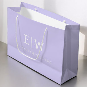 Elegantes Professionelles Einfaches Monogramm Mini Große Geschenktüte