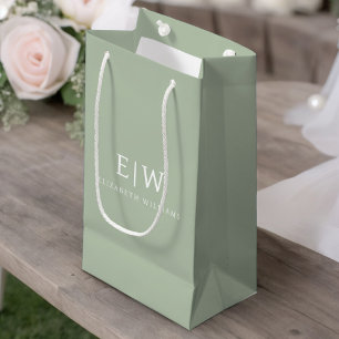 Elegantes Professionelles Einfaches Monogramm Mini Kleine Geschenktüte