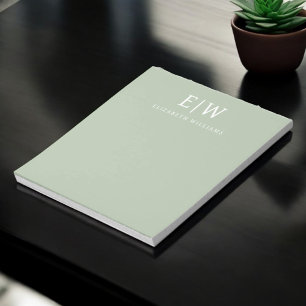 Elegantes Professionelles Einfaches Monogramm Mini Notizblock