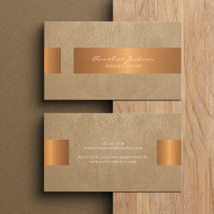 Elegantes professionelles falsches gold metallisch visitenkarte