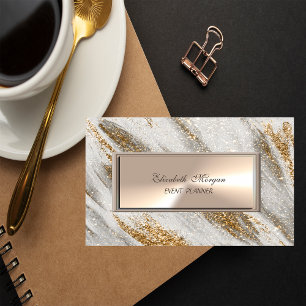Elegantes professionelles Gold-Glitter-Touch Visitenkarte