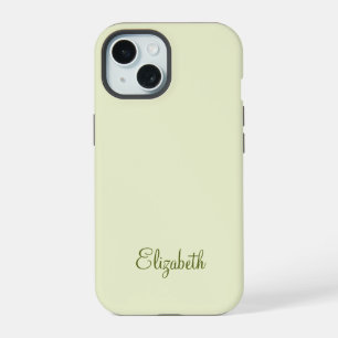 Elegantes professionelles Monogramm iPhone 15 Hülle