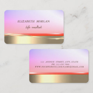 Elegantes professionelles stilvolles falsches Gold Visitenkarte