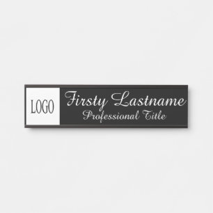 Elegantes professionelles Türschild für Büros Name