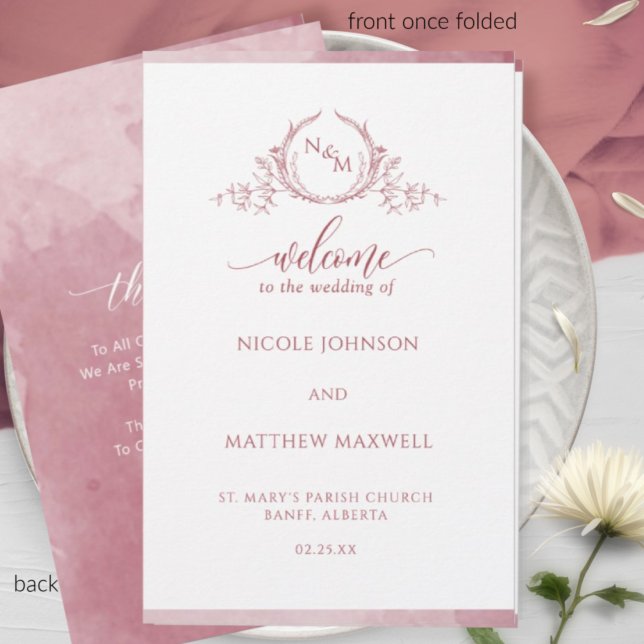Elegantes Programm für geflochtene Hochzeiten in B (Von Creator hochgeladen)