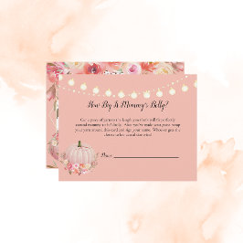 Elegantes Pumkin Mama Bly Size Baby Shower Game Einladung