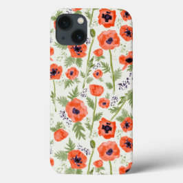 Elegantes Pupies Blumenmuster Case-Mate iPhone Hülle